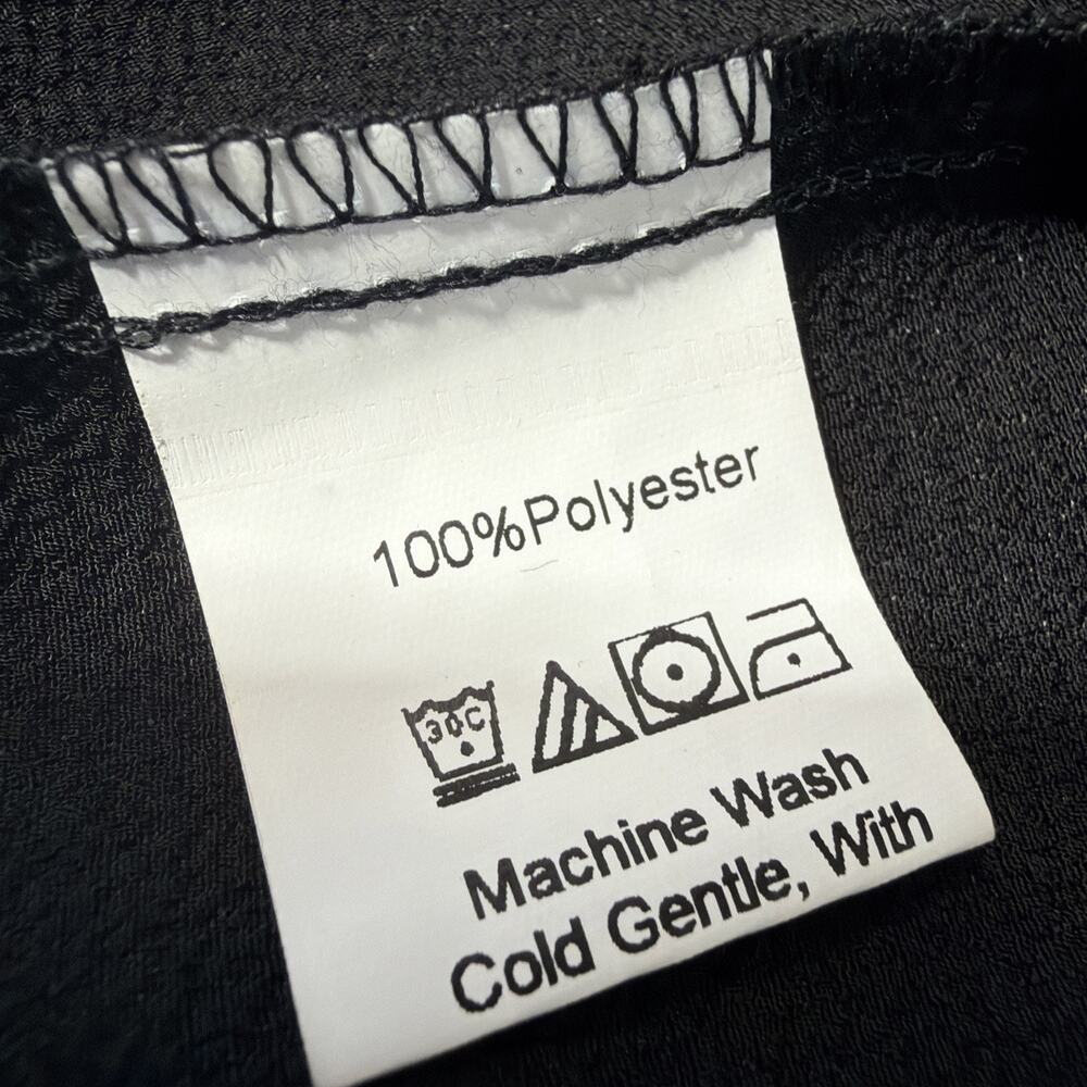 RUSTYDUSTY BOHEMIAN BLACK TUNIC SMOCK DRESS V NECK NWT Size L - Picture 10 of 10